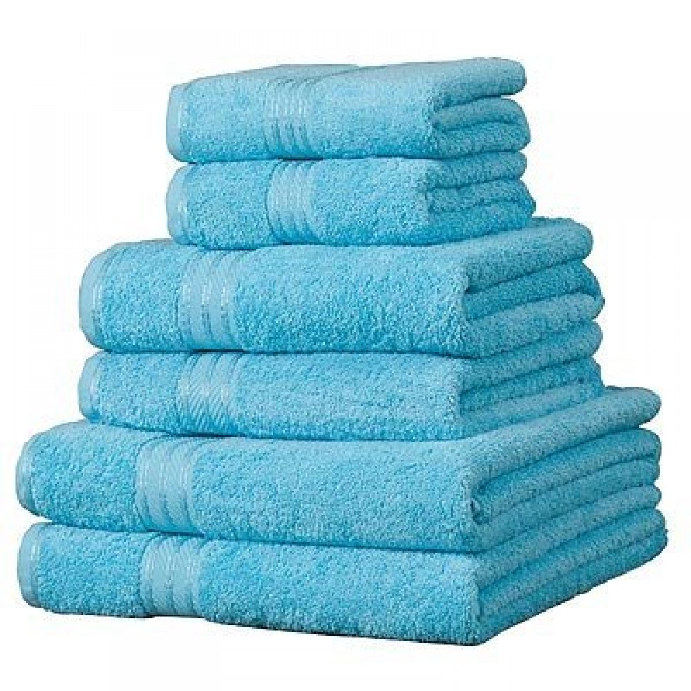 MARRIKAS 100% Egyptian Cotton 6 Piece Towel Set WHITE 