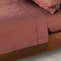  100% Egyptian Cotton Flat Sheet 200 Thread Count Percale Anti Dust Mite - Homescapes