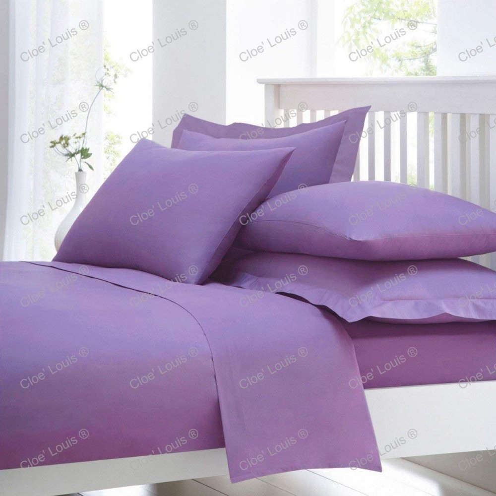 Single Double King Size Super Kingsize Flat Bed Sheet Rich Egyptian Cotton Linen 